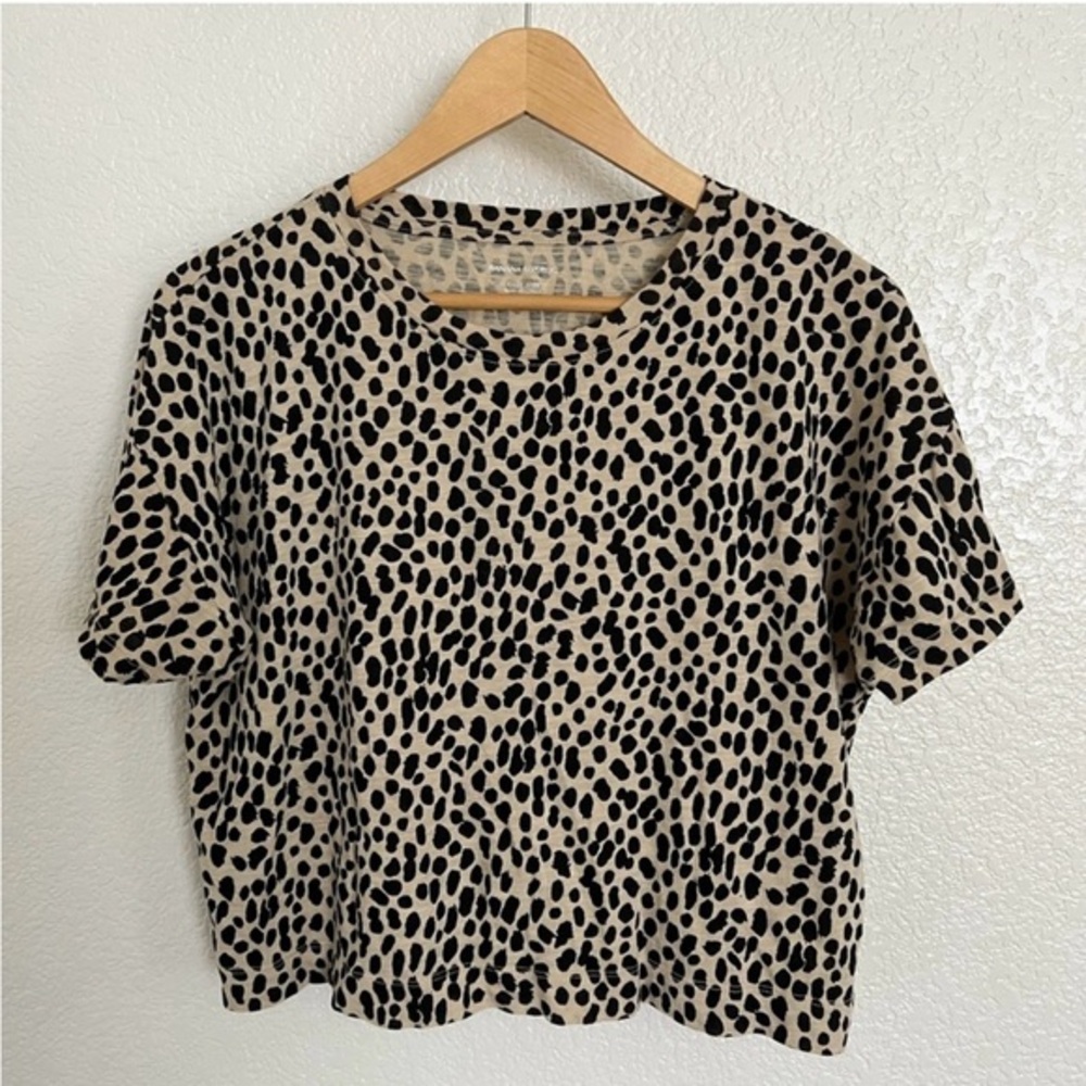 Cheetah print cropped top